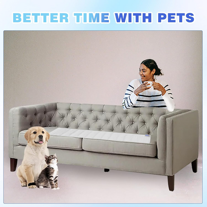 SEERWAY Scat Pet Shock Mat with Tester, Shock Pads for Dogs and Cats Training Indoor, Electric Repellent Mat Keeps Pets Off Couch, Sofa, Counter Top, 3 Training Modes, Battery Operated